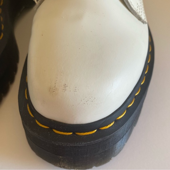 Dr Martens White combat boots size US 6 M AirWair Doc Martens shoes Womens - Picture 5 of 12